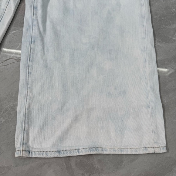 Women's DKNY Jeans High-Rise Wide-Leg Cargo Jeans Light Wash Cotton Plus Size 32 - Picture 7 of 16